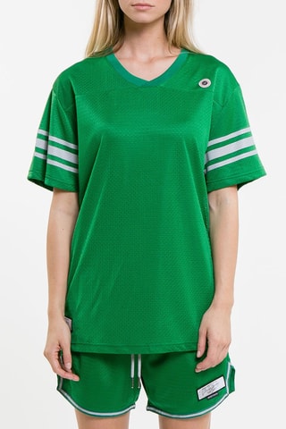 T-shirt Touchdown - Menthe et gris