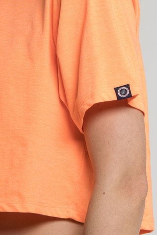 T-shirt court Crop Logo Orange