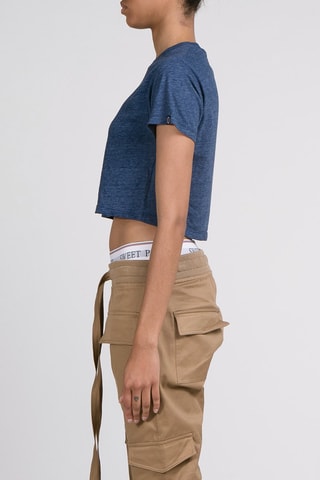 T-shirt court Easy Bleu marine chiné