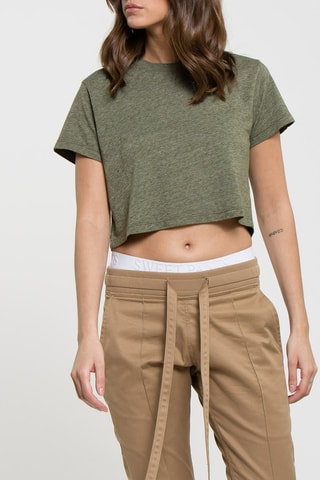 T-shirt court Easy Kaki chiné