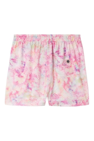 Short tie and dye Aloha - Rose et blanc