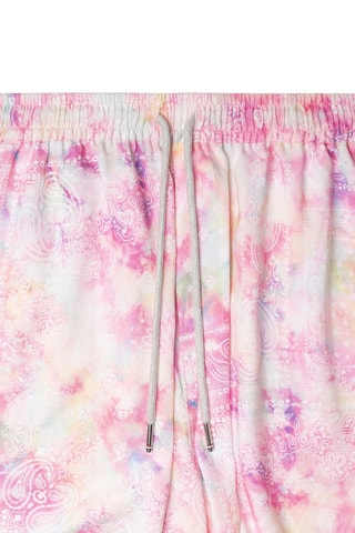 Short tie and dye Aloha - Rose et blanc