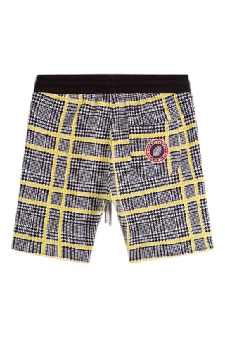 Short Tkid Cutoff Print Noir et jaune