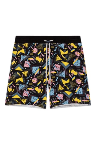 Short Tkid Cutoff Print Noir et jaune