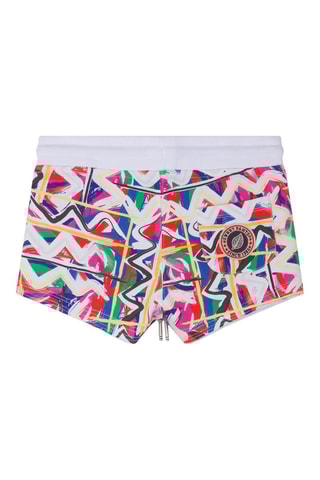 Short Kid Shorty Print Blanc