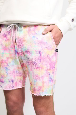 Short Terry Cutoff Print 2 - Rose