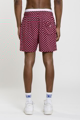 Short droit Terry Print - Rose