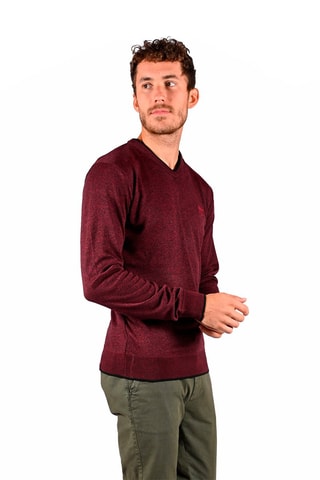 Trui Lotus Gemêleerd Bordeauxrood