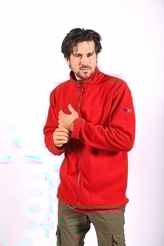 Fleecevest Peako Rood