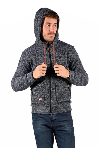 Jasje met Capuchon Sylvor Grijs en Zwart