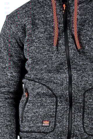 Jasje met Capuchon Sylvor Grijs en Zwart