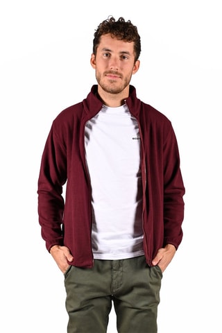 Fleece Jasje Micro Bordeauxrood 