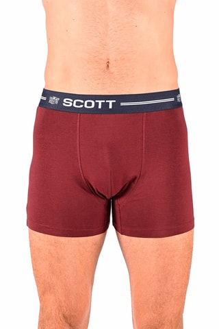 3 Boxers Ventilo Bordeauxrood, Blauw en Gemêleerd Lichtgrijs