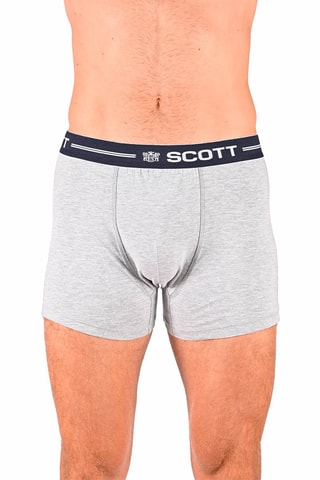 3 Boxers Ventilo Bordeauxrood, Blauw en Gemêleerd Lichtgrijs