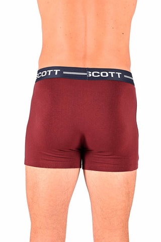 3 Boxers Ventilo Bordeauxrood, Blauw en Gemêleerd Lichtgrijs