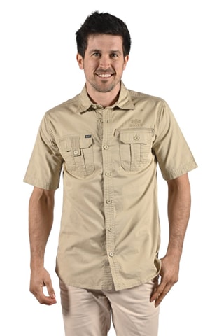 Overhemd Regular Fit Laser Beige