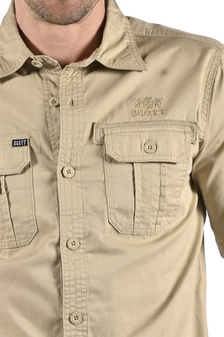 Overhemd Regular Fit Laser Beige