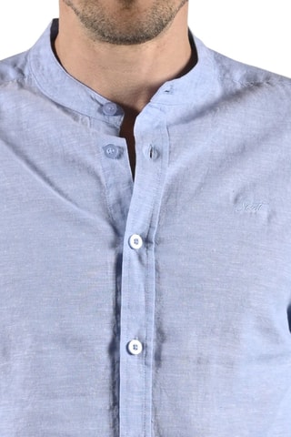 Linnen Overhemd Comfort - Blauw