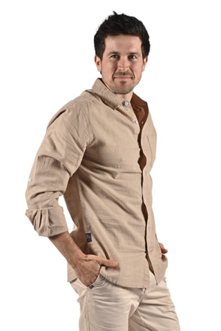 Linnen Overhemd Rony - Beige