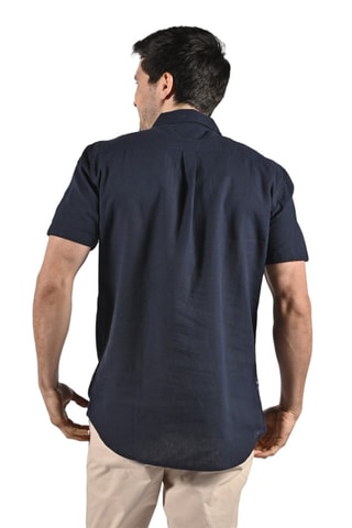 Linnen Overhemd Colin - Marineblauw