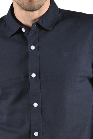 Linnen Overhemd Colin - Marineblauw