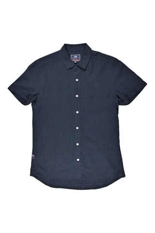 Linnen Overhemd Colin - Marineblauw