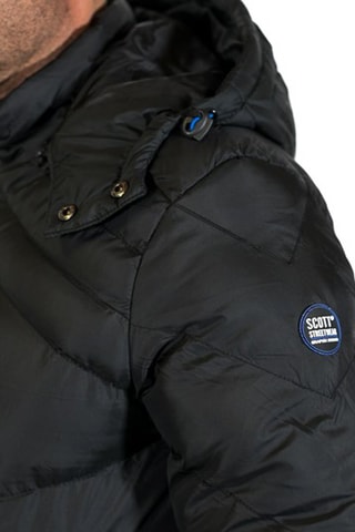 Gewatteerde Jas met Capuchon - Zwart