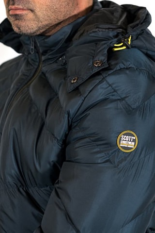 Gewatteerde Jas met Capuchon - Marineblauw