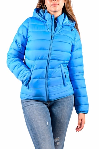 Gewatteerde Jas met Capuchon Louna Blauw