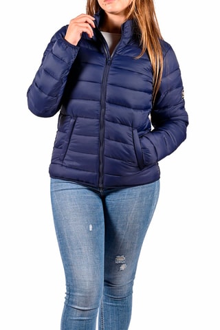 Gewatteerde Jas Chloe Marineblauw