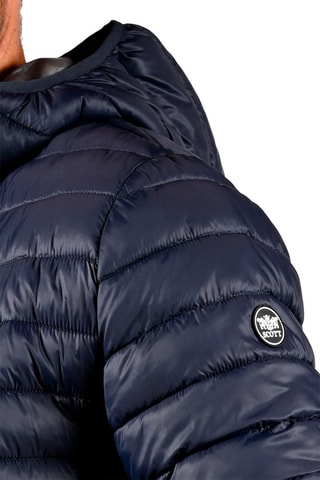 Gewatteerde Jas met Capuchon Luxus Marineblauw