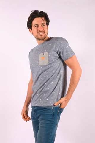 T-shirt Bascor Marineblauw