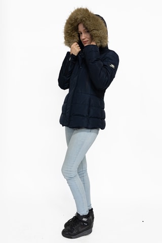 Gewatteerde Jas met Capuchon Bella - Marineblauw