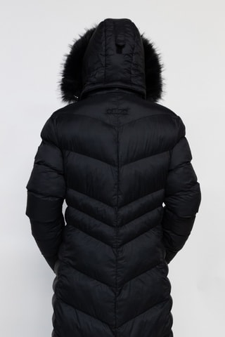 Gewatteerde Jas met Capuchon Dorina - Zwart