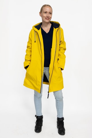 Waterdichte Parka met Capuchon Raina - Geel
