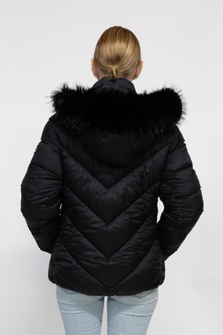 Gewatteerde Jas met Capuchon Sofia - Zwart