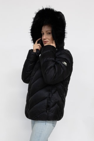 Gewatteerde Jas met Capuchon Sofia - Zwart