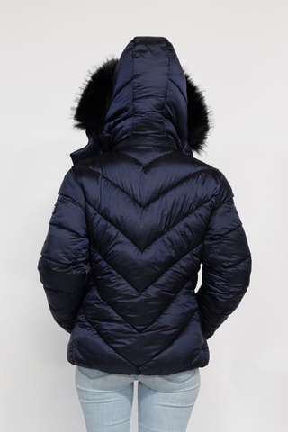 Gewatteerde Jas met Capuchon Sofia - Marineblauw