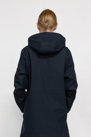 Waterdichte Parka met Capuchon Raina - Marineblauw