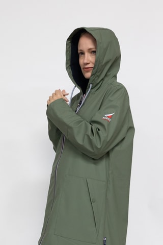 Waterdichte Parka met Capuchon Raina - Kaki