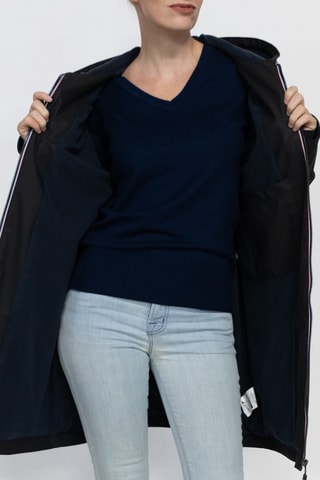 Waterdichte Parka met Capuchon Raina - Zwart