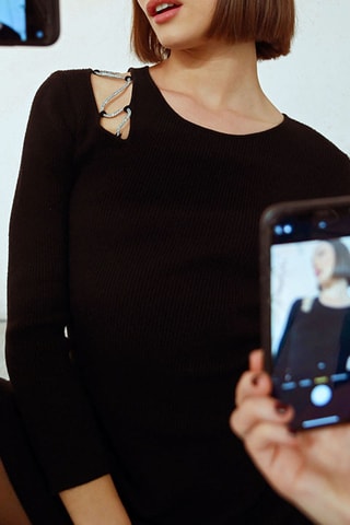 Robe pull - Noir - Lili Sidonio