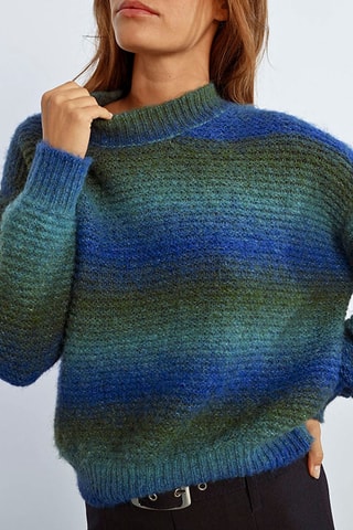 Pull tie and dye - Bleu et vert - Lili Sidonio