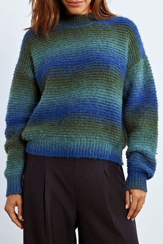 Pull tie and dye - Bleu et vert - Lili Sidonio