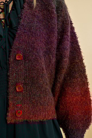 Gilet tie and dye - Bordeaux et violet - Molly Bracken