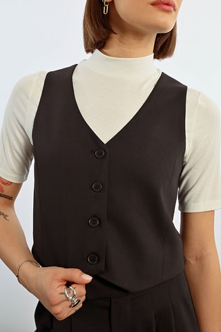 Gilet de costume - Noir - Lili Sidonio