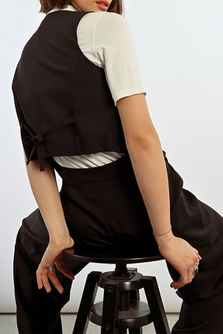 Gilet de costume - Noir - Lili Sidonio