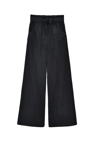 Pantalon wide legs - Noir - Molly Girl