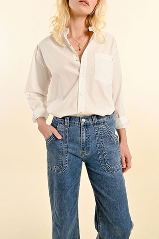 Jean wide legs - Bleu - Molly Bracken