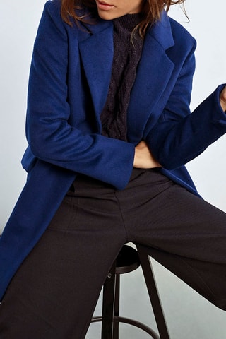 Manteau en laine - Bleu marine - Lili Sidonio